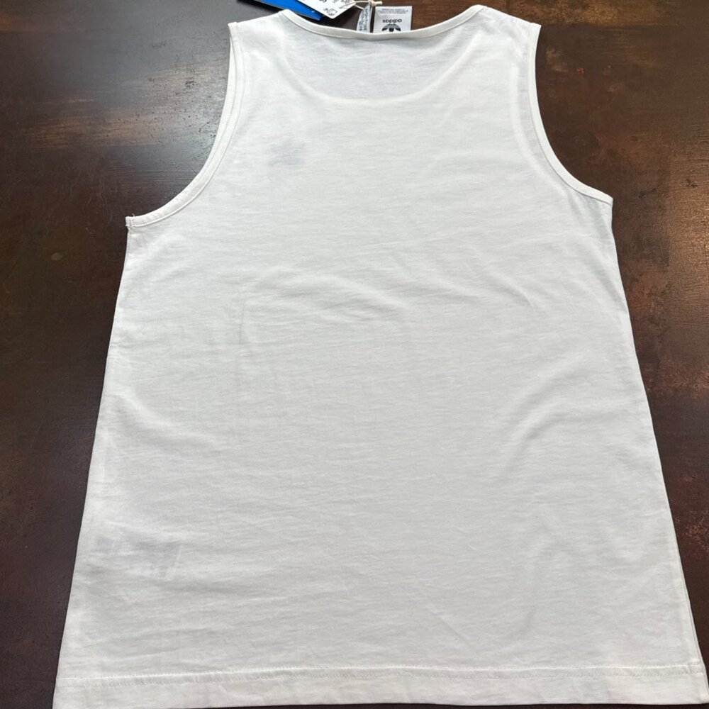 Adidas Essentials Tank Top Men's Sleeveless Shirt White workout training - Picture 3 of 10